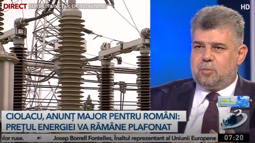 Marcel Ciolacu: Vreau ca plafonarea la gaze și energie să fie până în 2025 (vezi Video)